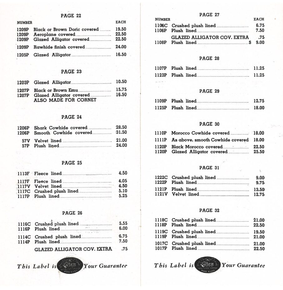 Lifton Price List Pages 5-6