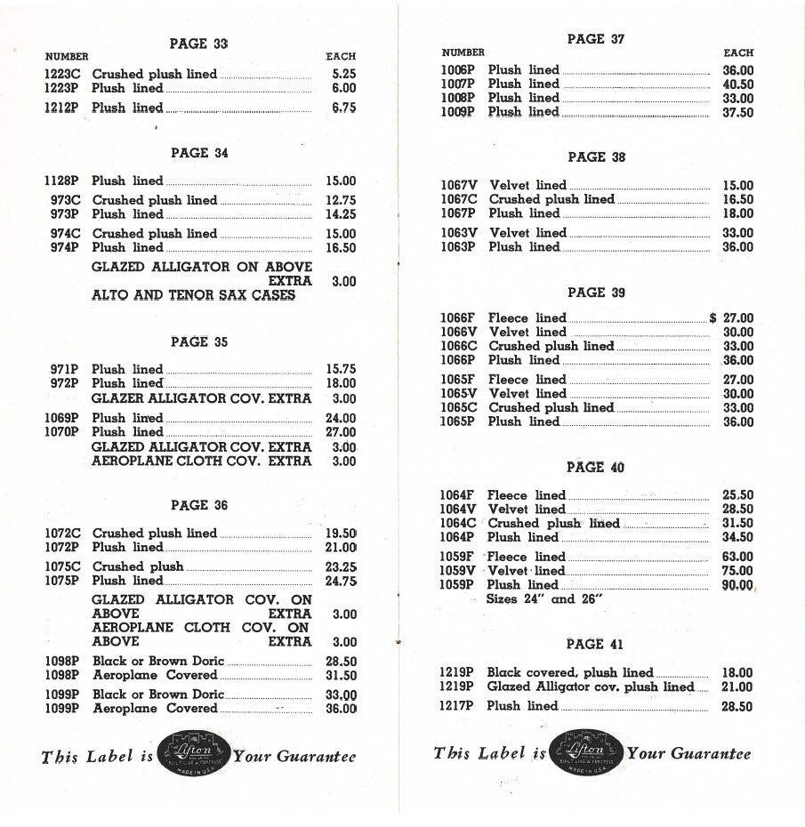 Lifton Price List Pages 7-8