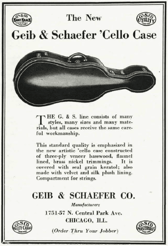 Geib & Schaefer Ad, 1927 Music Trade Review
 
