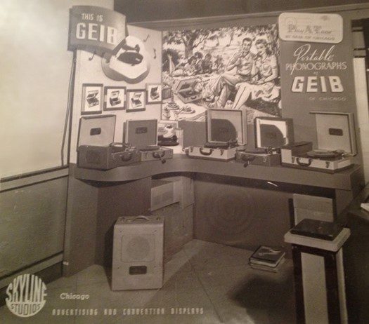 A Tradeshow Display of Geib Phonographs, probably late 1940's