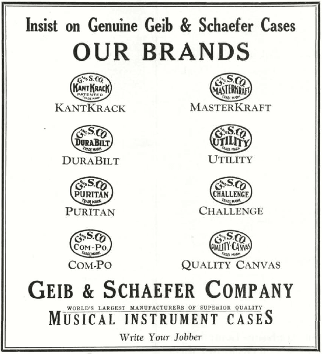 Advertisement from 1930 Music Trade Review*