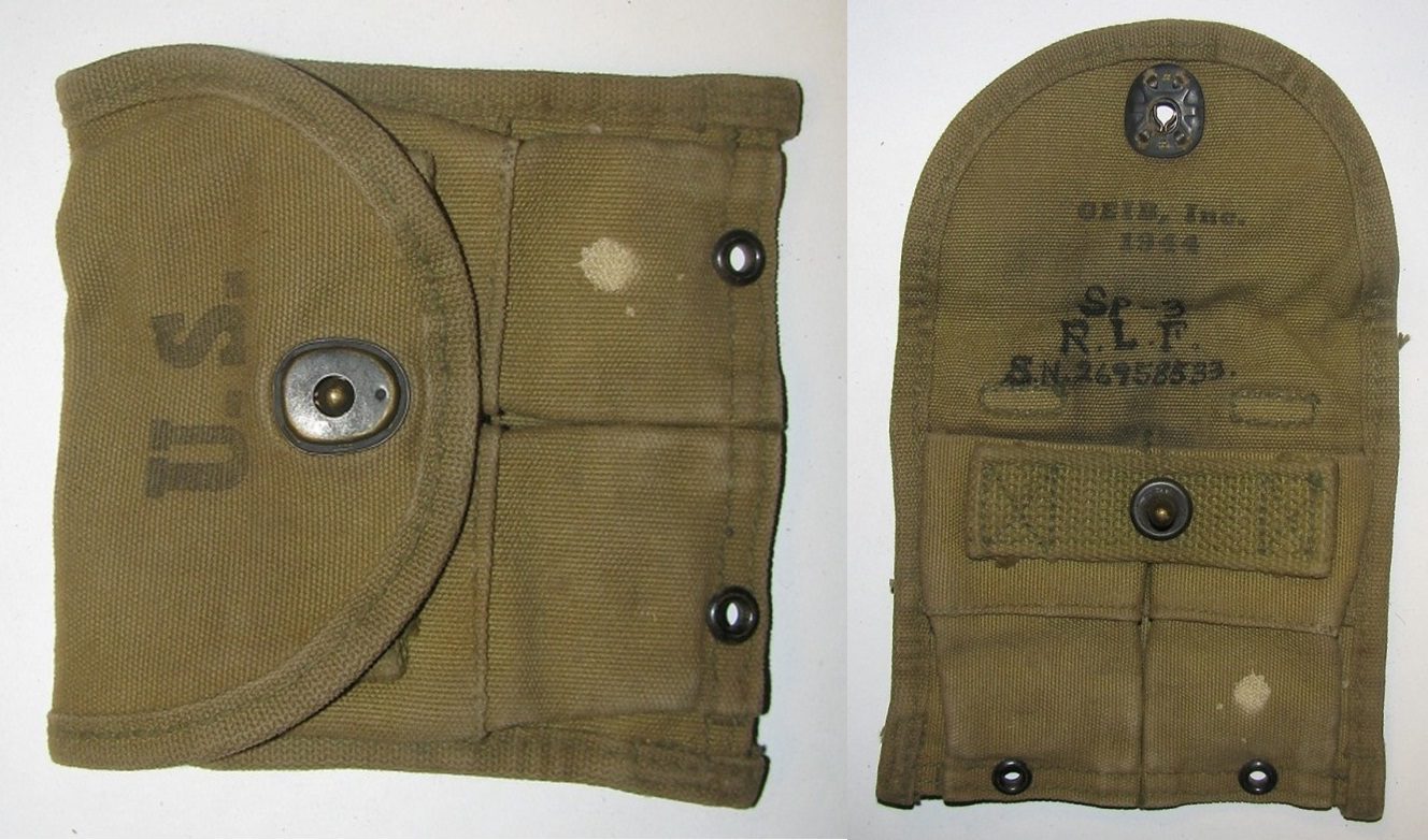 1944 M1 Carbine Magazine Pouch, made by Geib, Inc.