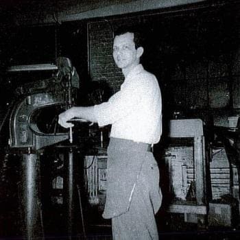Operating Riveting Machine to Install Hardware